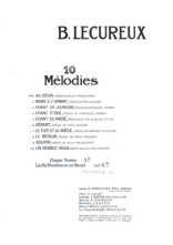 10 mélodies de B. Lecurieux